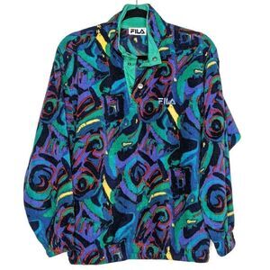 Fila Made in Italy Pullover Vintage Colorblock Sweater Multicolor